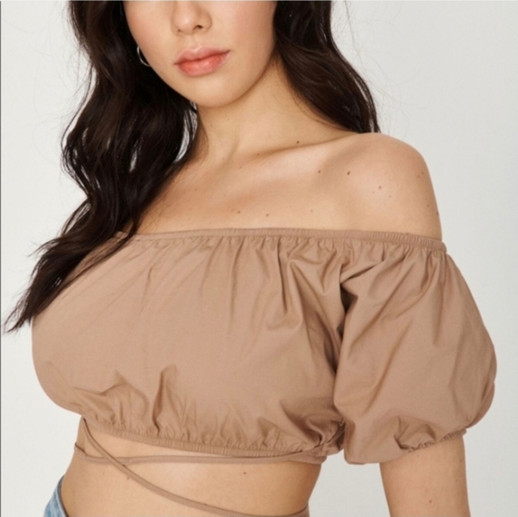 Garage Tops - Garage Top Off The Shoulder Bubble Top Small Wrap Cottagecore Indie